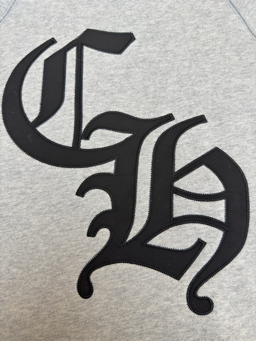 Chrome Hearts 克罗心 十字架徽标长袖连帽卫衣 套头 灰色 A5 