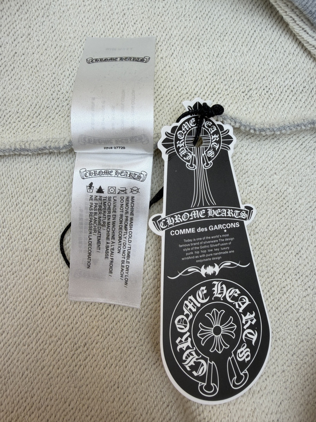 Chrome Hearts 克罗心 十字架徽标圆领长袖卫衣 套头 灰色 A5 CH-2025-6150