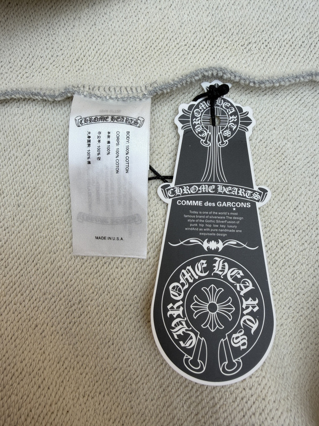 Chrome Hearts 克罗心 十字架徽标圆领长袖卫衣 套头 灰色 A5 CH-2025-6150
