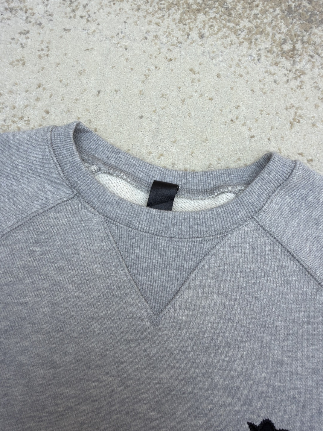 Chrome Hearts 克罗心 十字架徽标圆领长袖卫衣 套头 灰色 A5 CH-2025-6150