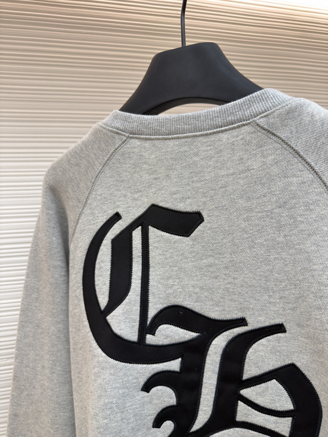 Chrome Hearts 克罗心 十字架徽标圆领长袖卫衣 套头 灰色 A5 CH-2025-6150