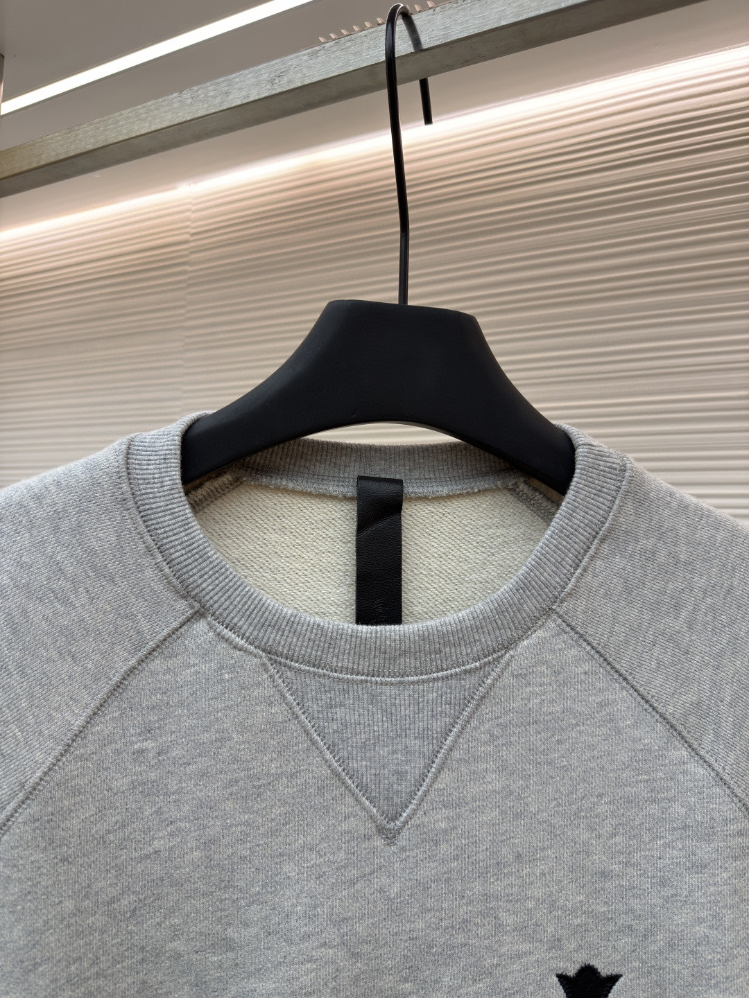 Chrome Hearts 克罗心 十字架徽标圆领长袖卫衣 套头 灰色 A5 CH-2025-6150