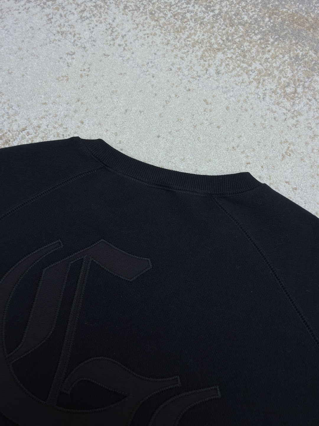 Chrome Hearts 克罗心 十字架徽标圆领长袖卫衣 套头 黑色 A5 1SS2504CH7CCN