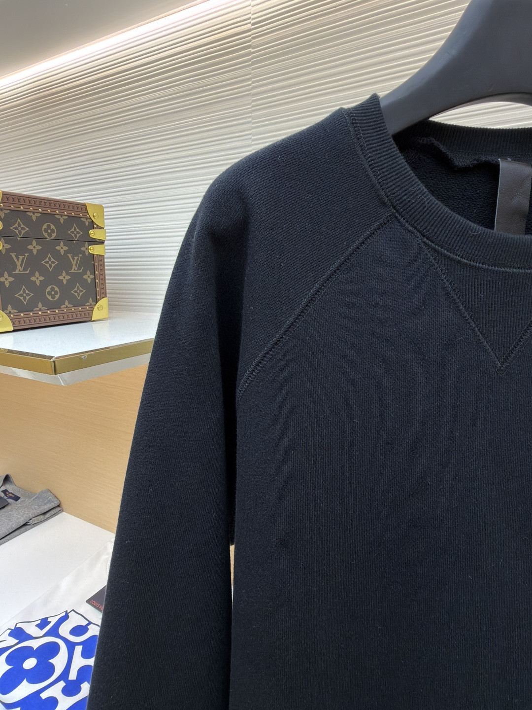 Chrome Hearts 克罗心 十字架徽标圆领长袖卫衣 套头 黑色 A5 1SS2504CH7CCN