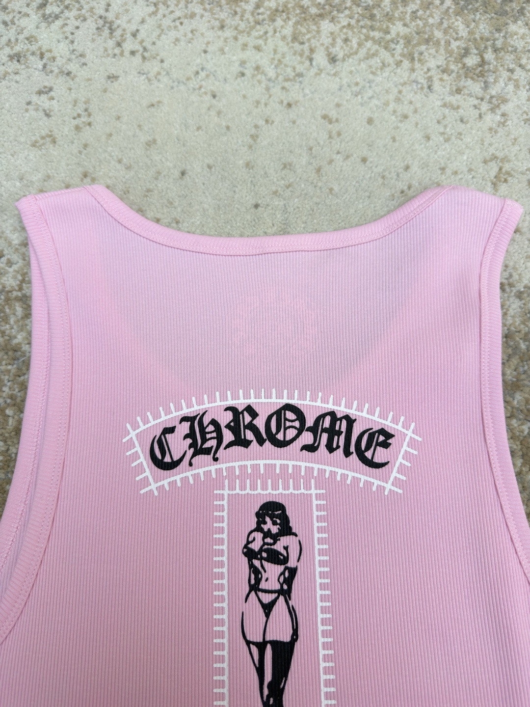 Chrome Hearts 克罗心 马蹄印花背心裙 粉色 A0 