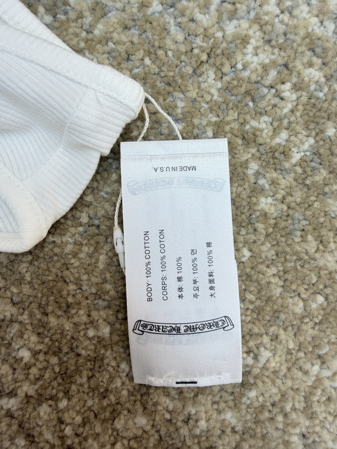 Chrome Hearts 克罗心 手绘漫画女孩梵文背心裙 白色 A0 CH-216512