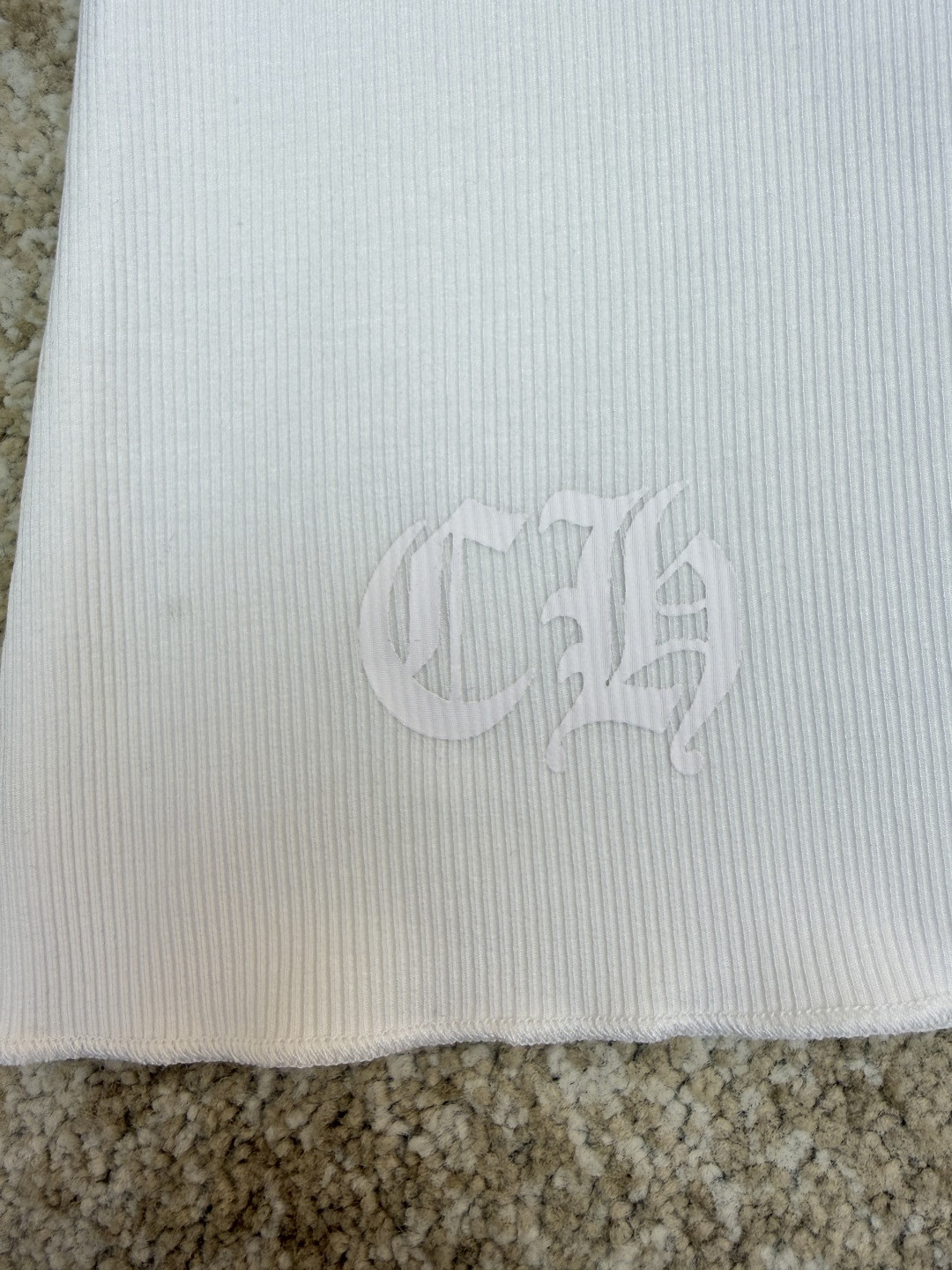 Chrome Hearts 克罗心 手绘漫画女孩梵文背心裙 白色 A0 CH-216512