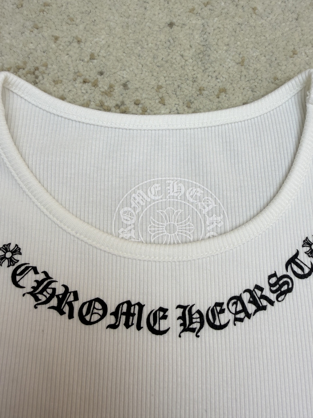 Chrome Hearts 克罗心 手绘漫画女孩梵文背心裙 白色 A0 CH-216512