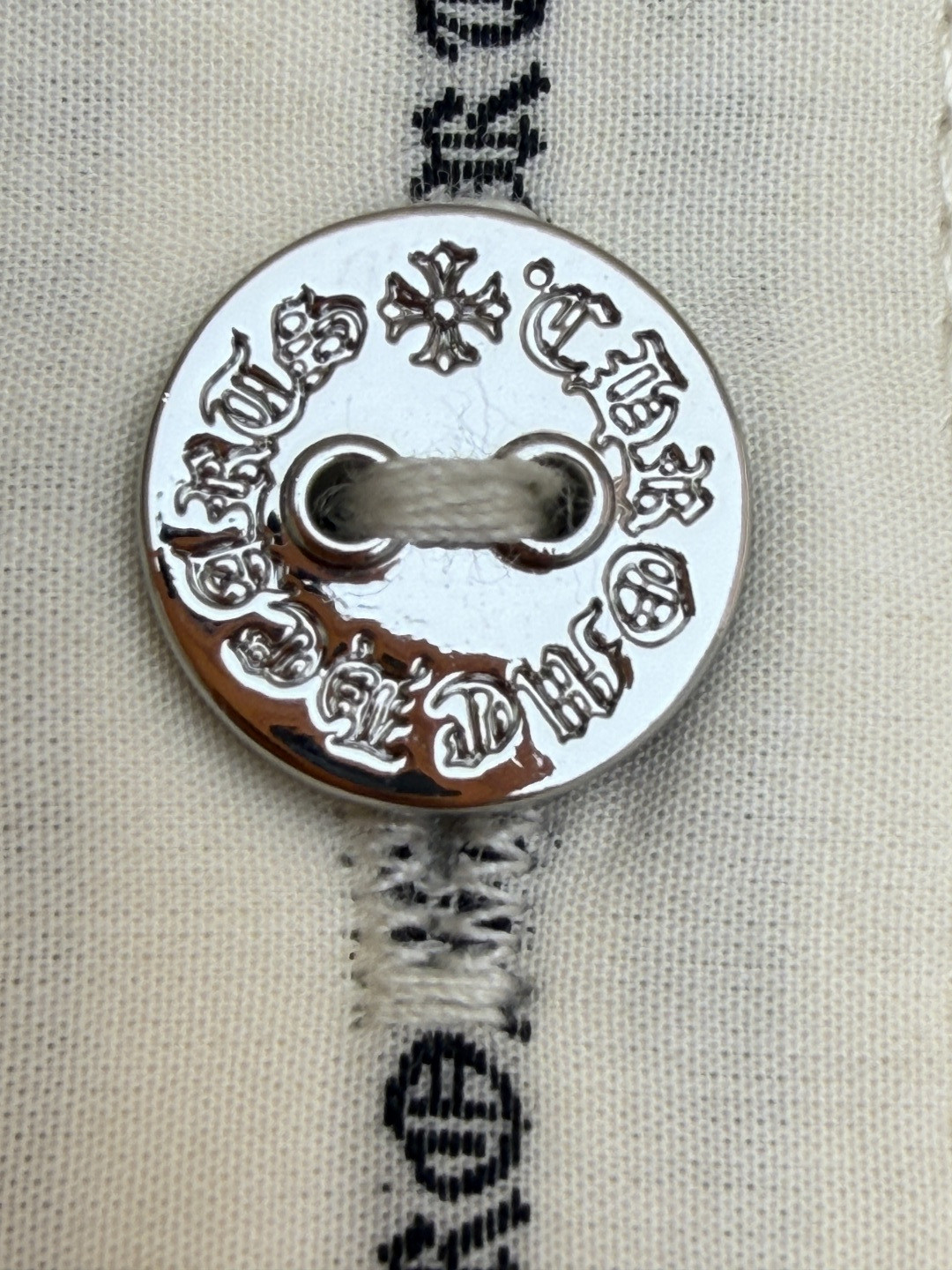 Chrome Hearts 克罗心梵文满印色织衬衫 外套 长袖 白色 B0