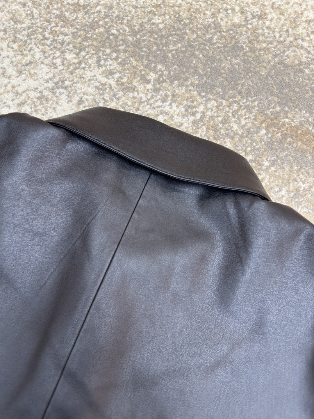 Chrome Hearts 克罗心 十字架银饰皮衣 夹克 外套 长袖 黑色 C0