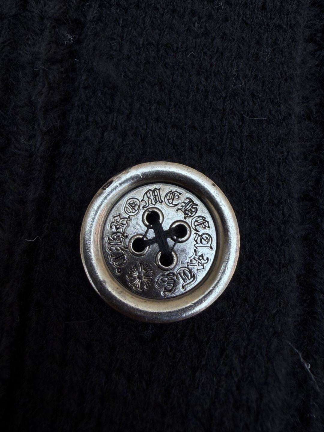 Chrome Hearts 克罗心 华夫格羊绒开衫 针织衫 毛衣 外套 长袖 黑色 B0 CH-20251129