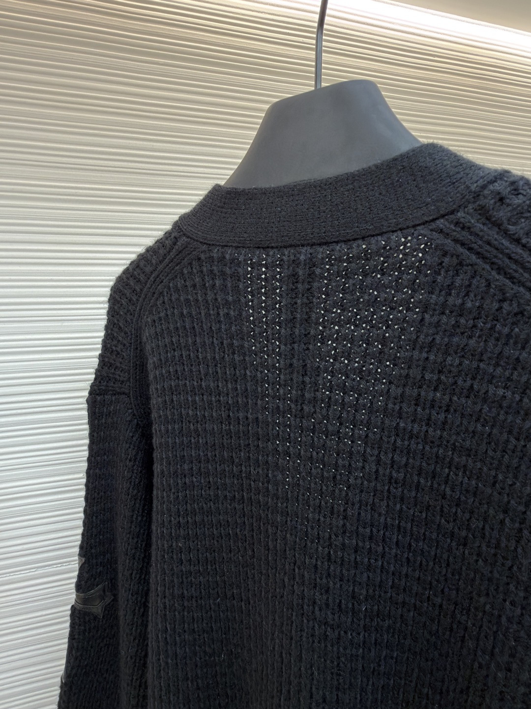 Chrome Hearts 克罗心 华夫格羊绒开衫 针织衫 毛衣 外套 长袖 黑色 B0 CH-20251129