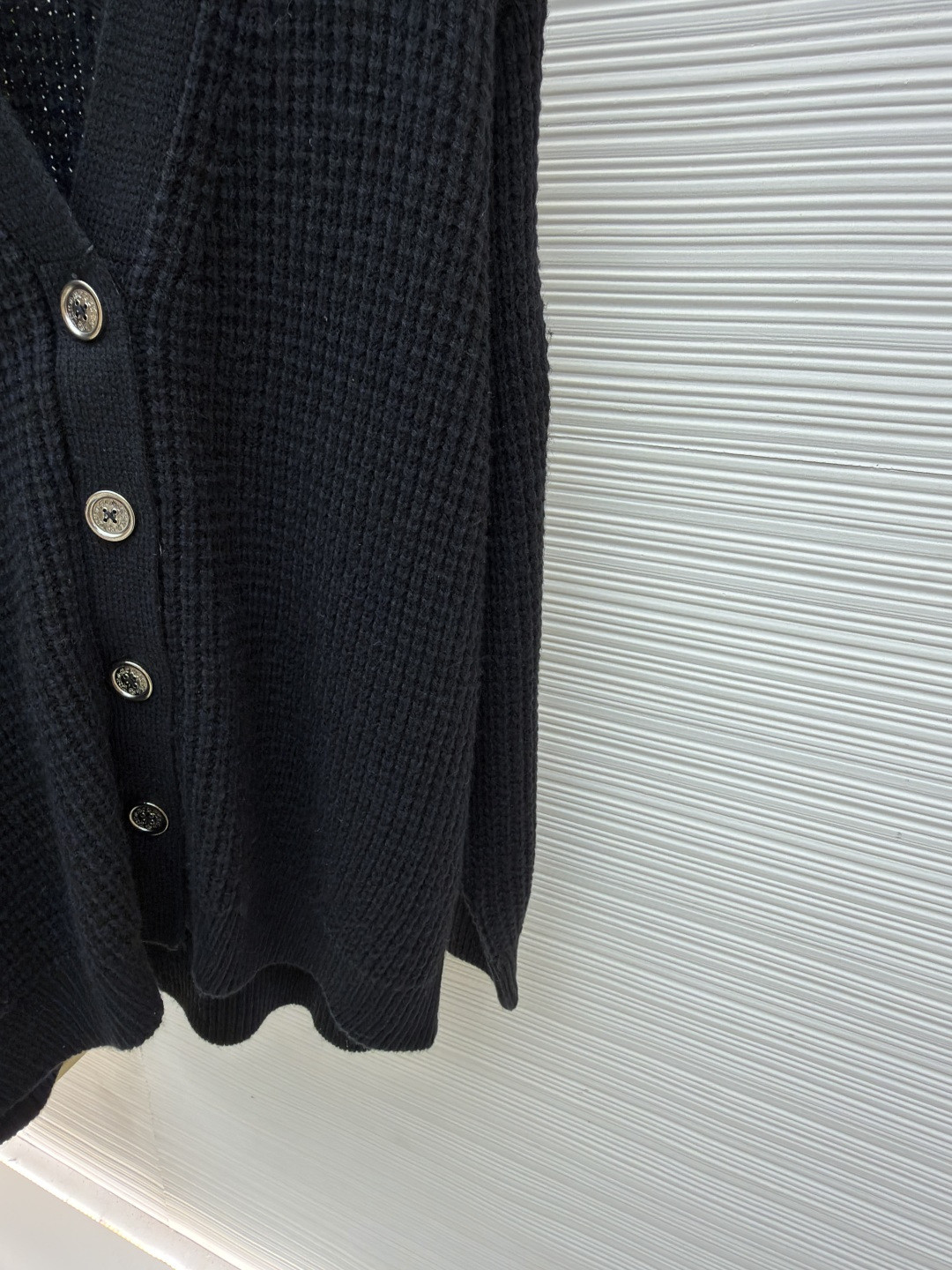 Chrome Hearts 克罗心 华夫格羊绒开衫 针织衫 毛衣 外套 长袖 黑色 B0 CH-20251129