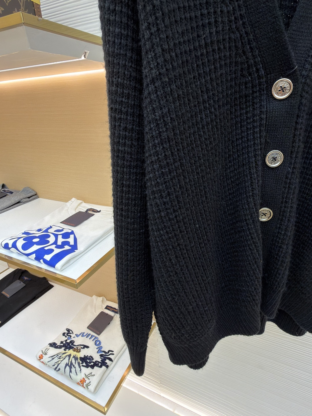 Chrome Hearts 克罗心 华夫格羊绒开衫 针织衫 毛衣 外套 长袖 黑色 B0 CH-20251129