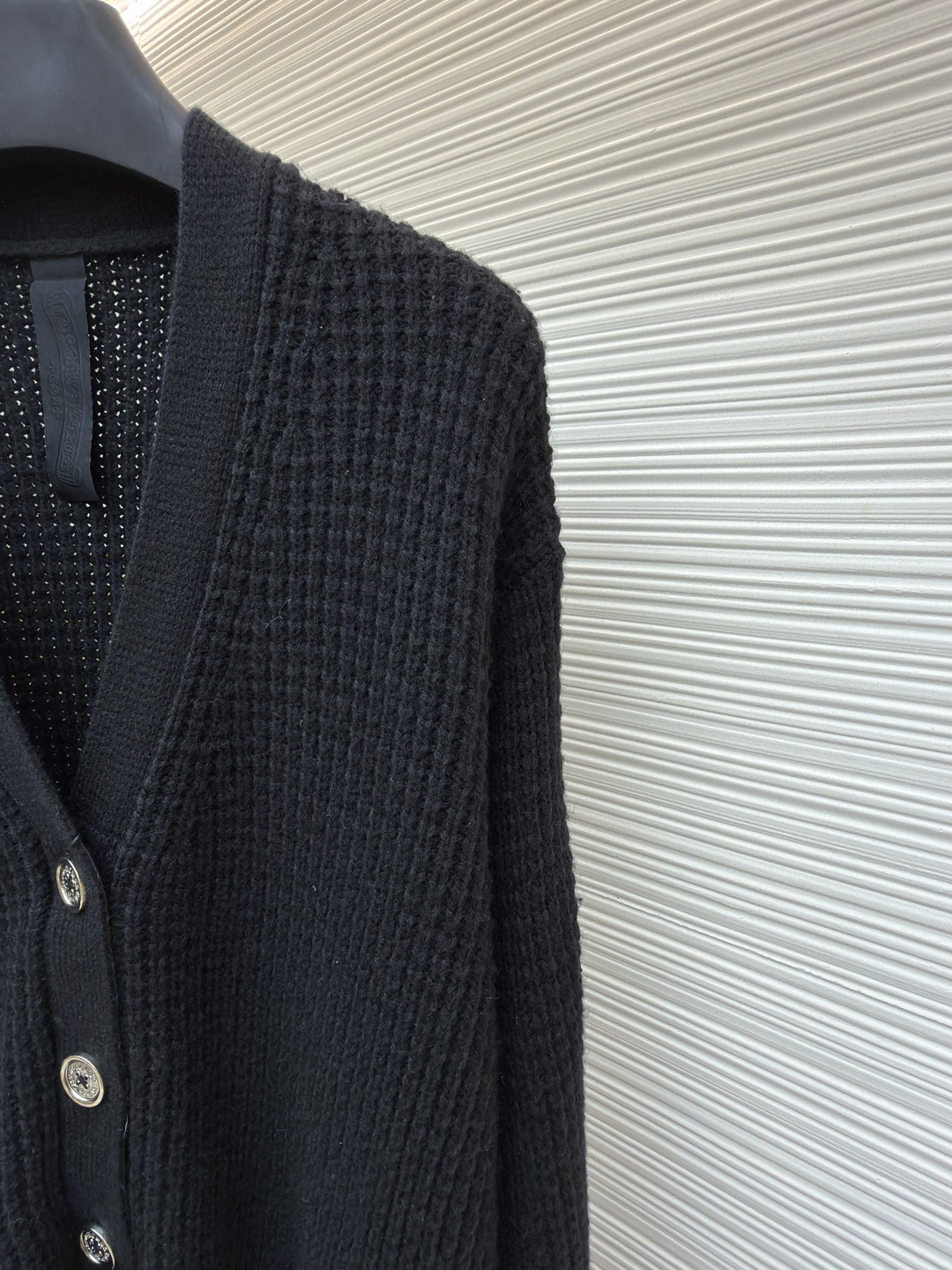 Chrome Hearts 克罗心 华夫格羊绒开衫 针织衫 毛衣 外套 长袖 黑色 B0 CH-20251129