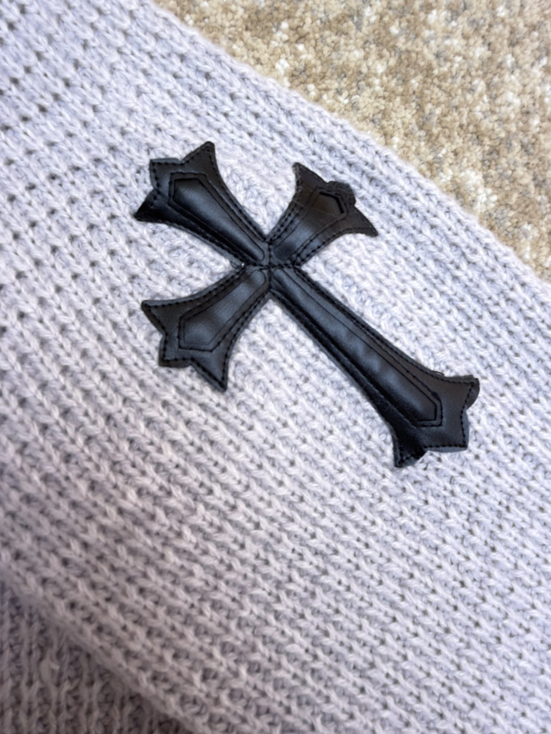 Chrome Hearts 克罗心 华夫格羊绒开衫 针织衫 毛衣 外套 长袖 灰色 B0 CH-20251126