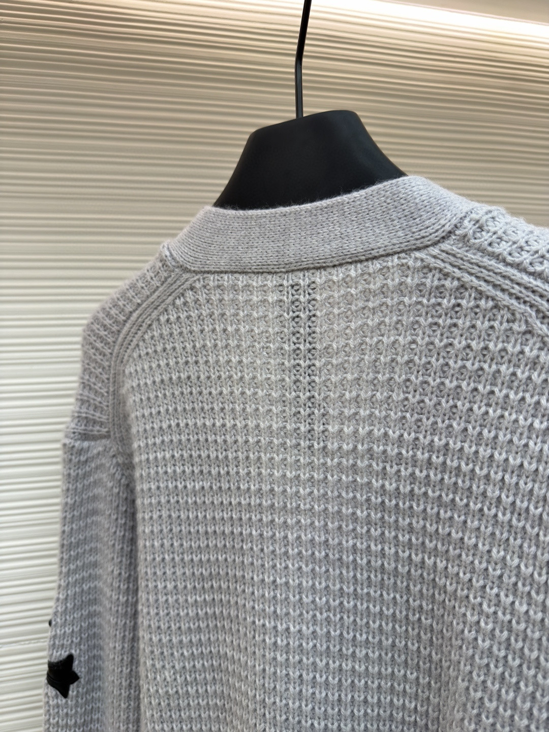 Chrome Hearts 克罗心 华夫格羊绒开衫 针织衫 毛衣 外套 长袖 灰色 B0 CH-20251126