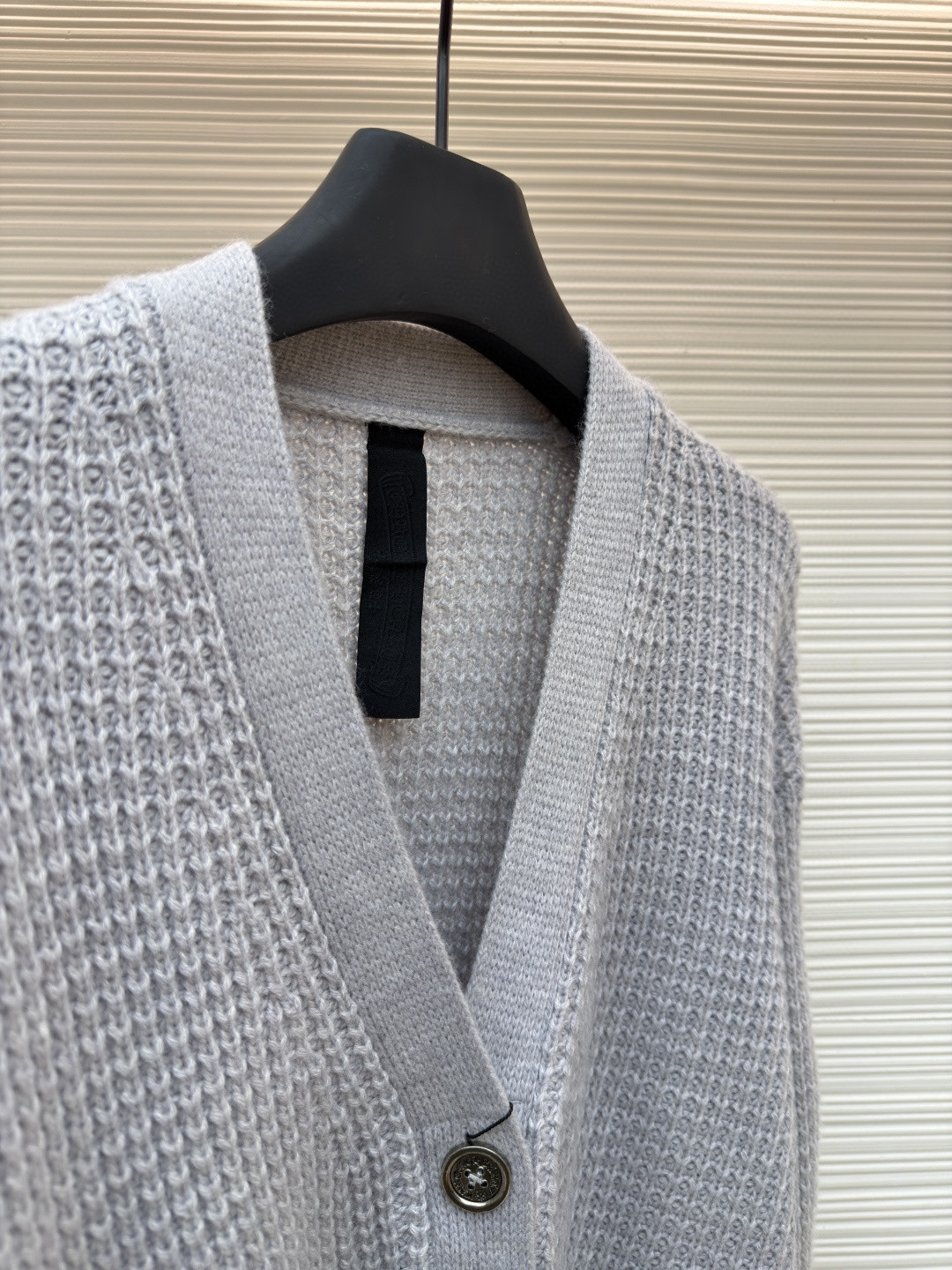 Chrome Hearts 克罗心 华夫格羊绒开衫 针织衫 毛衣 外套 长袖 灰色 B0 CH-20251126