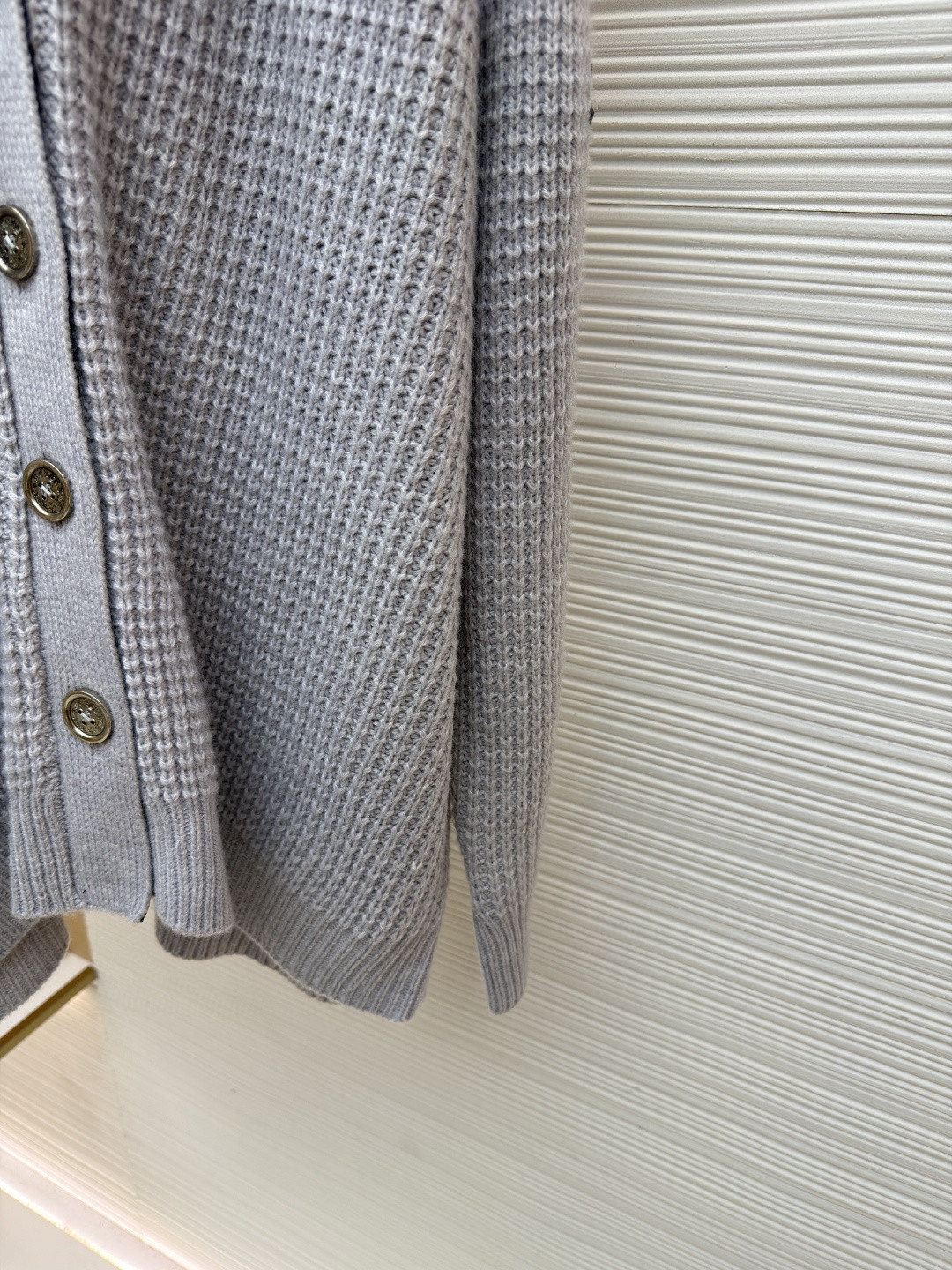 Chrome Hearts 克罗心 华夫格羊绒开衫 针织衫 毛衣 外套 长袖 灰色 B0 CH-20251126