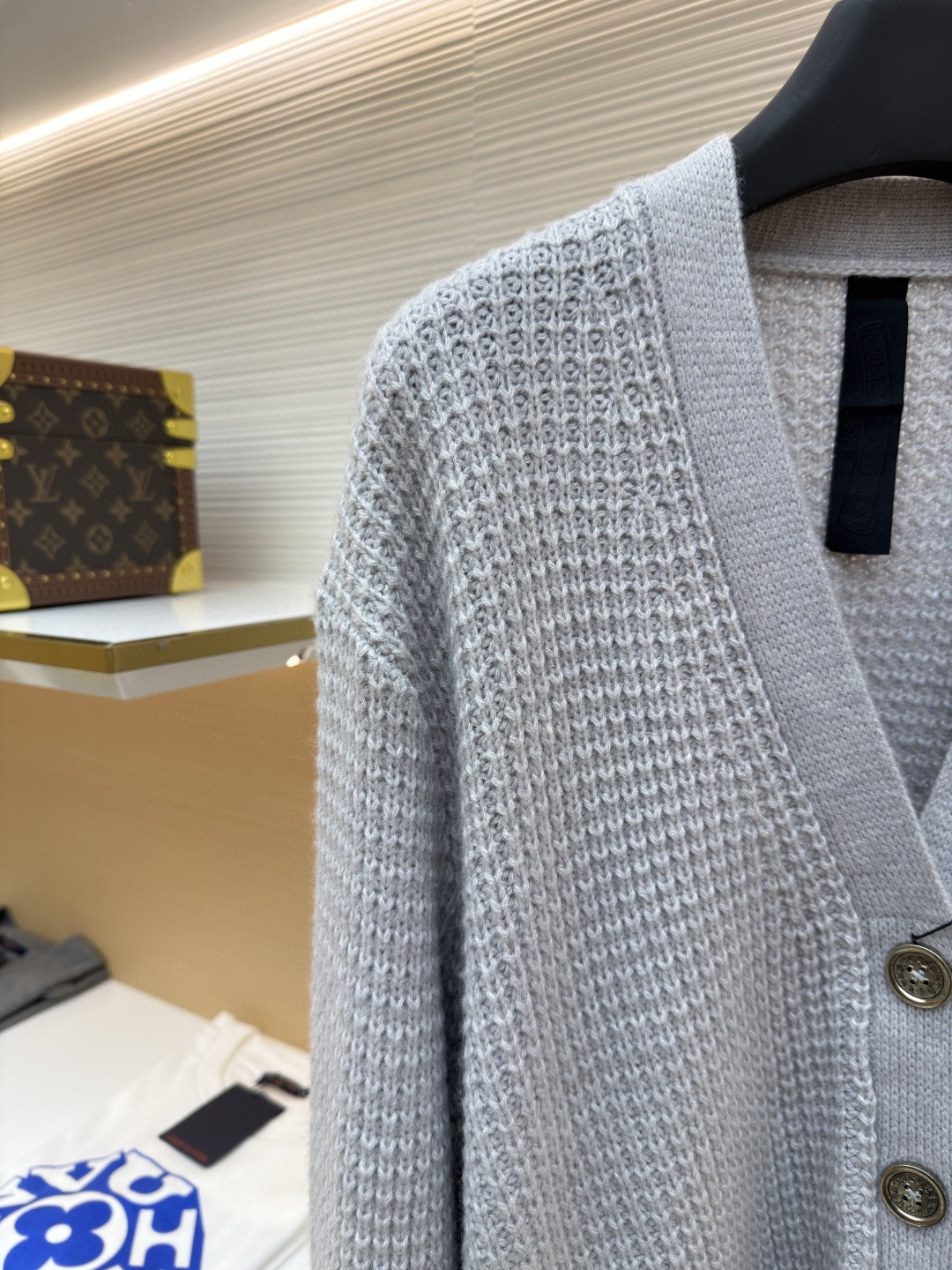 Chrome Hearts 克罗心 华夫格羊绒开衫 针织衫 毛衣 外套 长袖 灰色 B0 CH-20251126