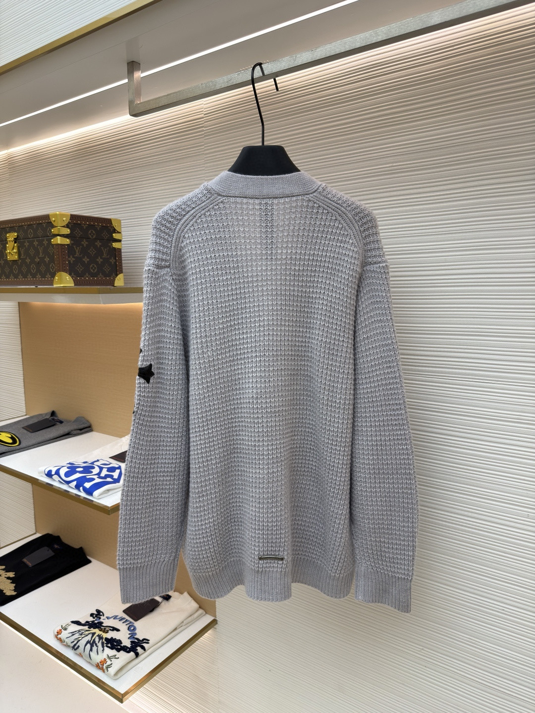 Chrome Hearts 克罗心 华夫格羊绒开衫 针织衫 毛衣 外套 长袖 灰色 B0 CH-20251126