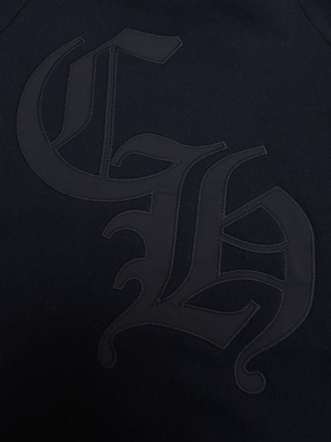 Chrome Hearts 克罗心 十字架徽标长袖连帽卫衣 套头 黑色 A5 