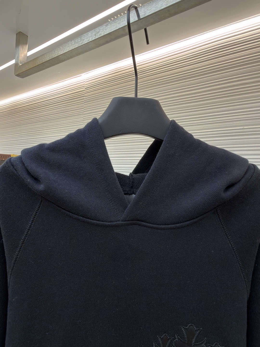 Chrome Hearts 克罗心 十字架徽标长袖连帽卫衣 套头 黑色 A5 