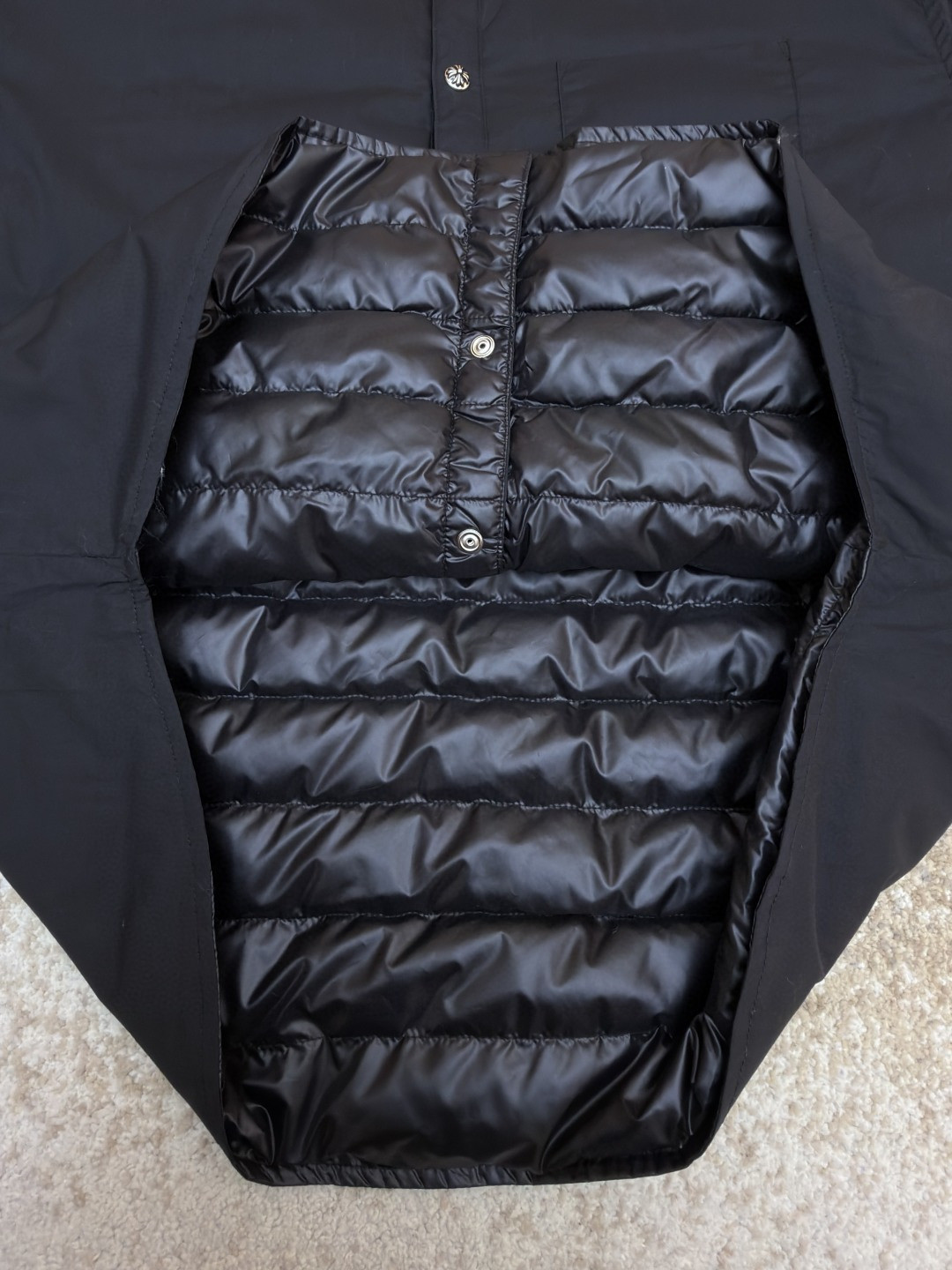 Chrome Hearts 克罗心 双面镀银衬衫式棉服 夹克 外套 长袖 黑色 C0