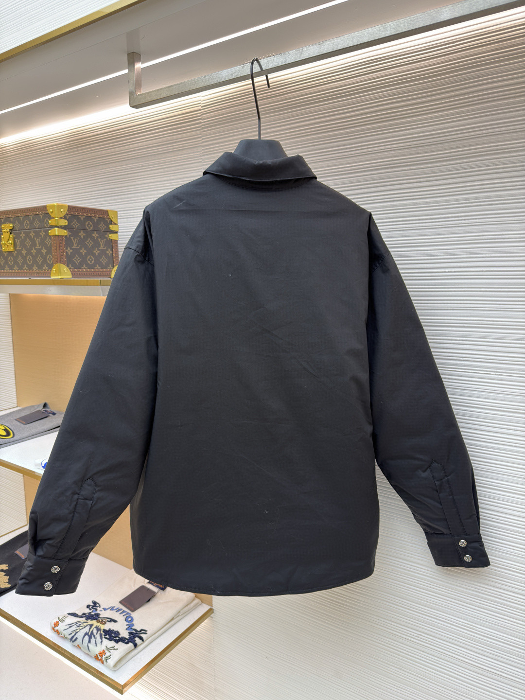 Chrome Hearts 克罗心 双面镀银衬衫式棉服 夹克 外套 长袖 黑色 C0