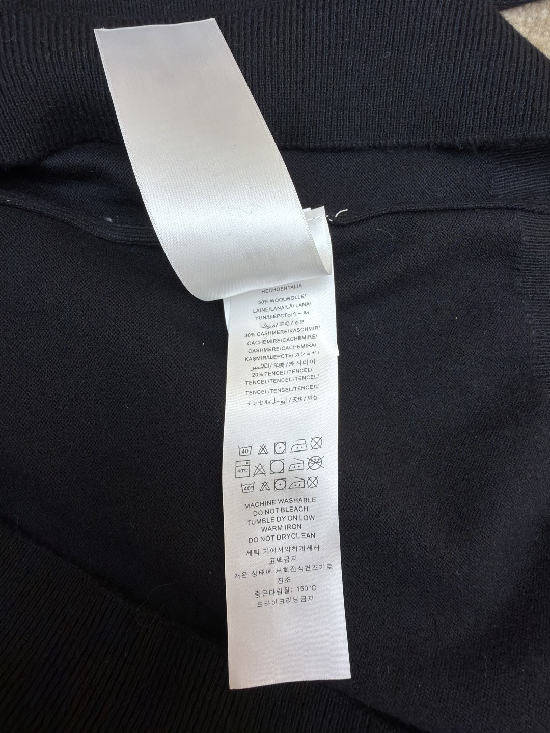 Chrome Hearts 克罗心 花臂卷轴绣花毛衣 针织衫 长袖 黑色 B0 