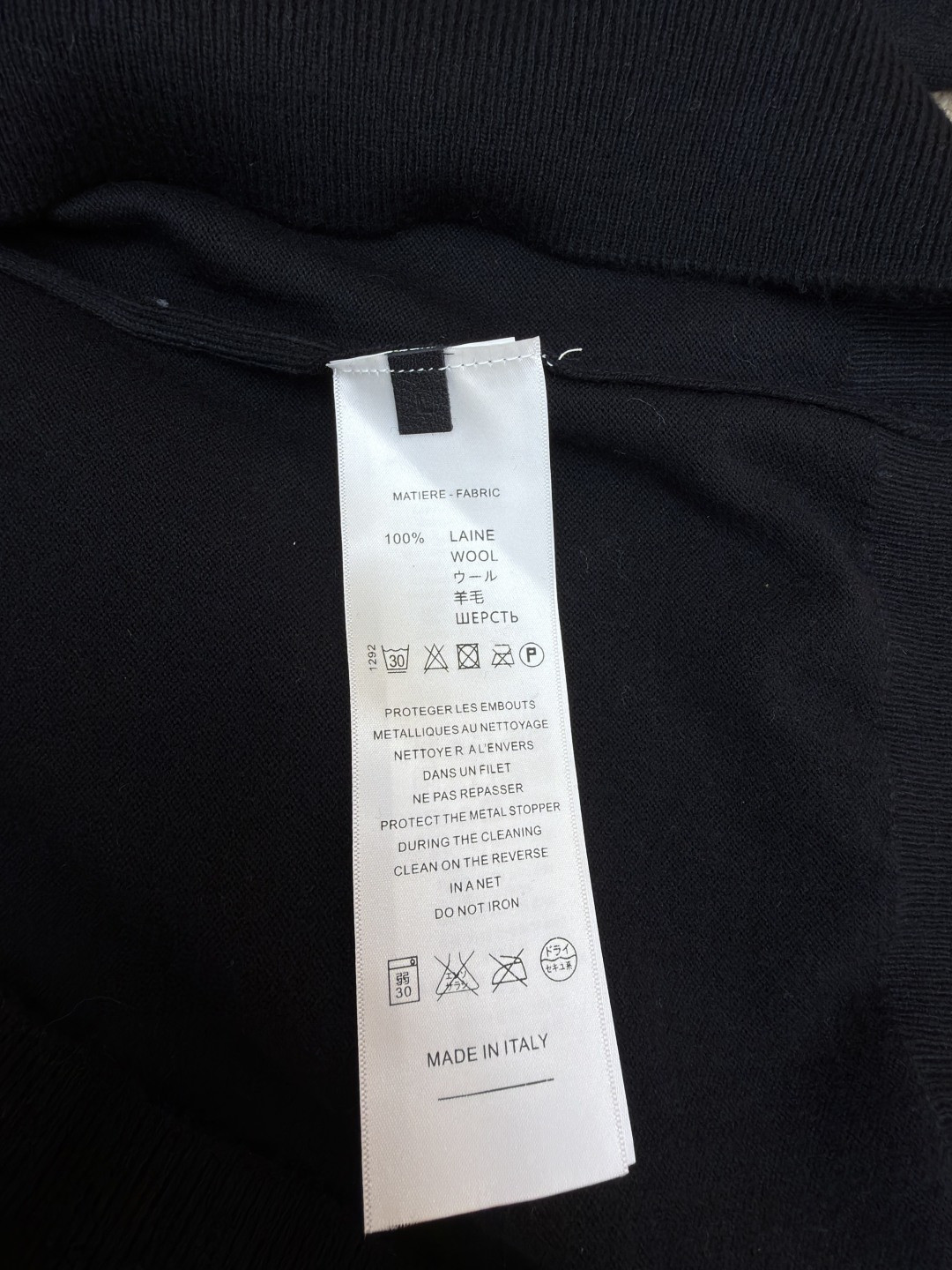 Chrome Hearts 克罗心 花臂卷轴绣花毛衣 针织衫 长袖 黑色 B0 