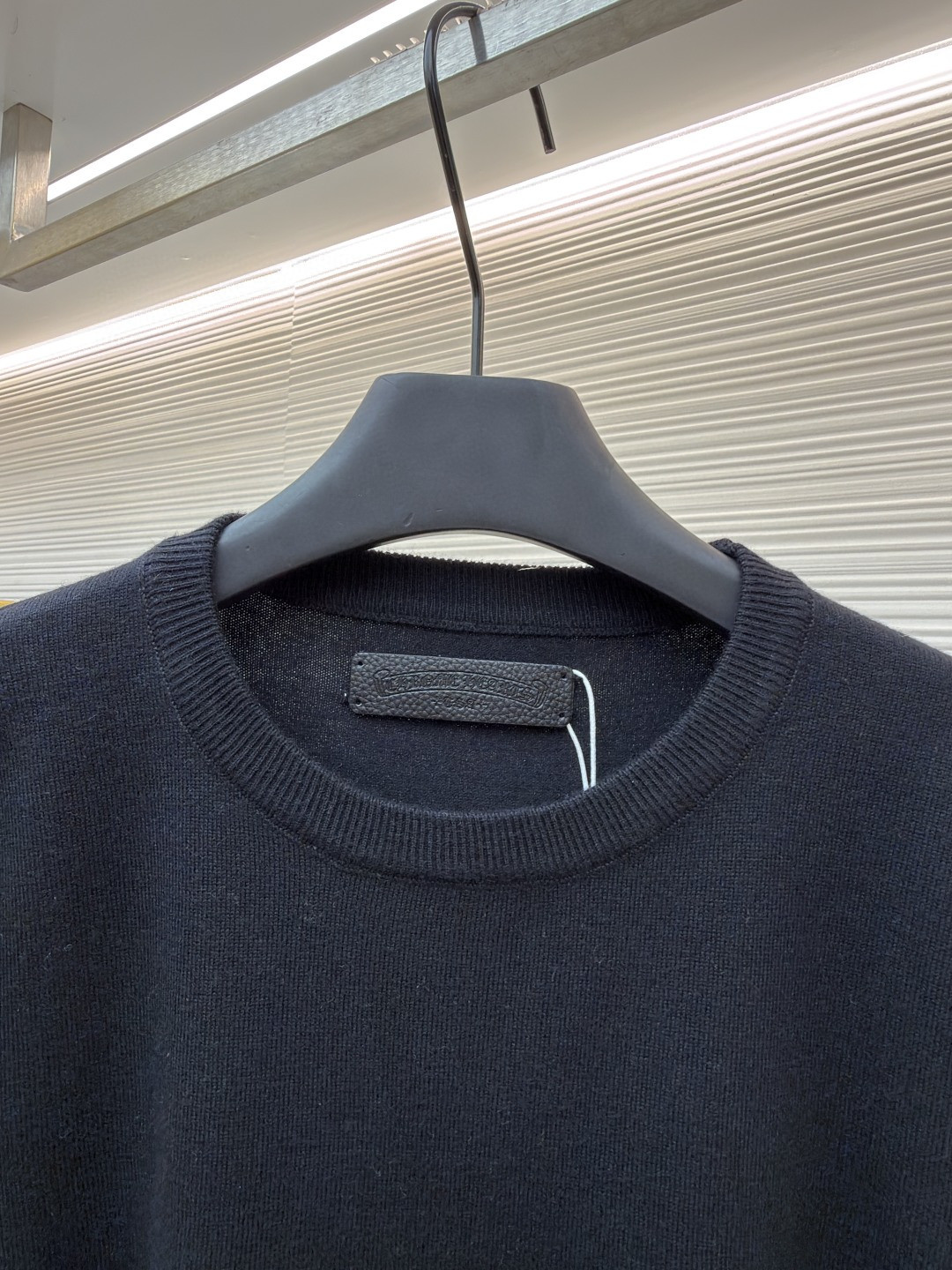 Chrome Hearts 克罗心 花臂卷轴绣花毛衣 针织衫 长袖 黑色 B0 