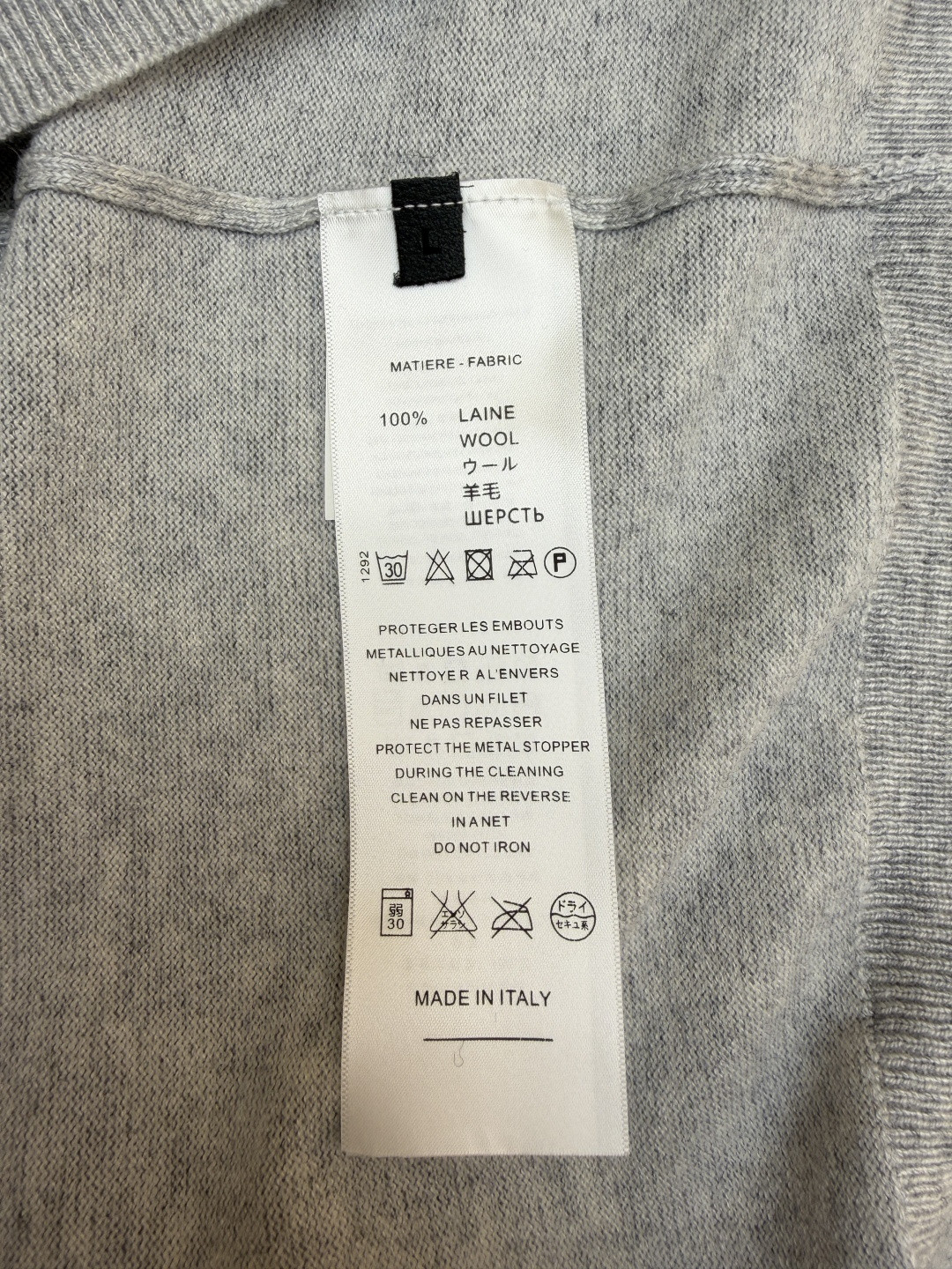 Chrome Hearts 克罗心 卷轴绣花毛衣 针织衫 长袖 灰色 B0 