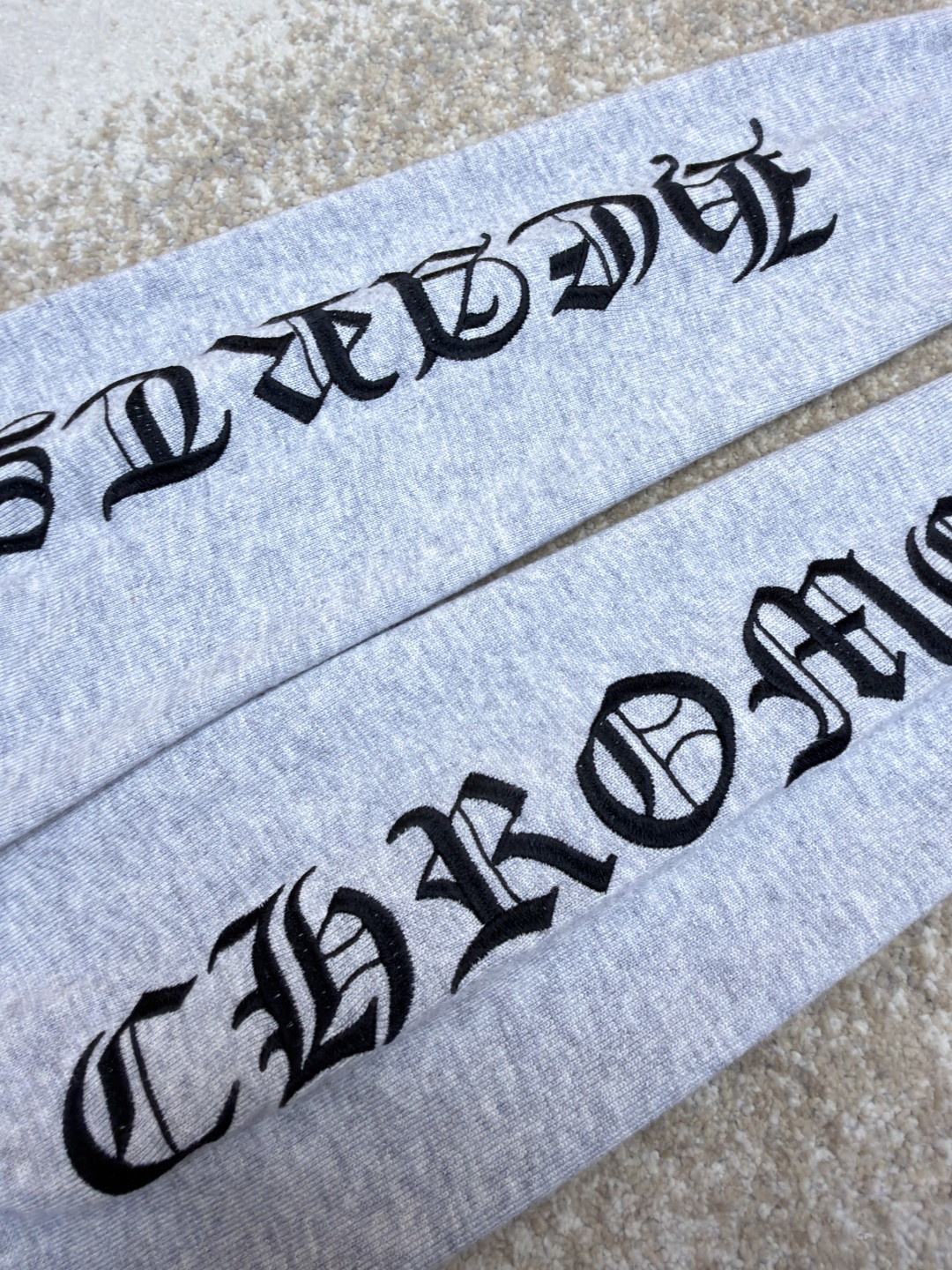 Chrome Hearts 克罗心 卷轴绣花毛衣 针织衫 长袖 灰色 B0 