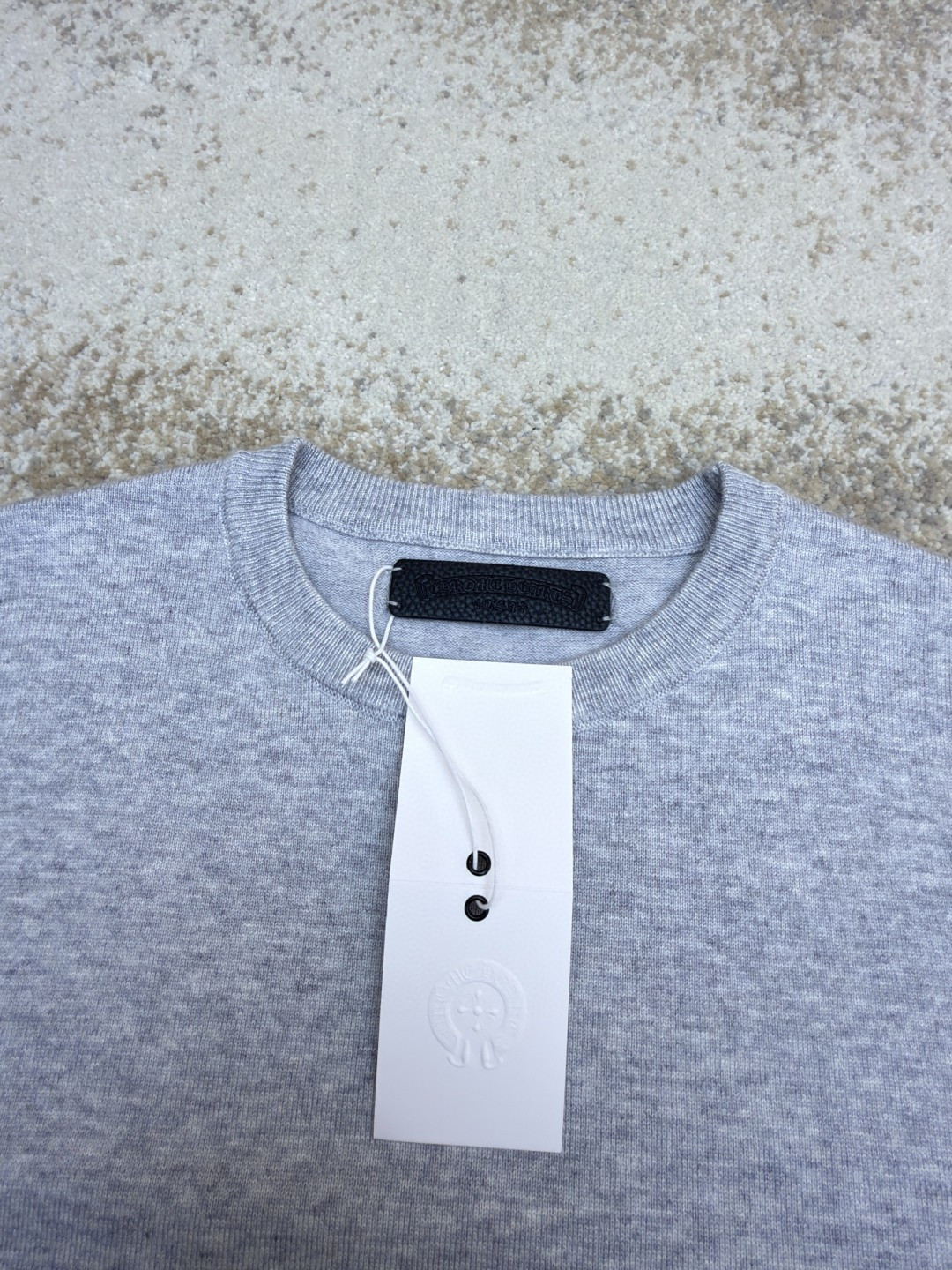 Chrome Hearts 克罗心 卷轴绣花毛衣 针织衫 长袖 灰色 B0 