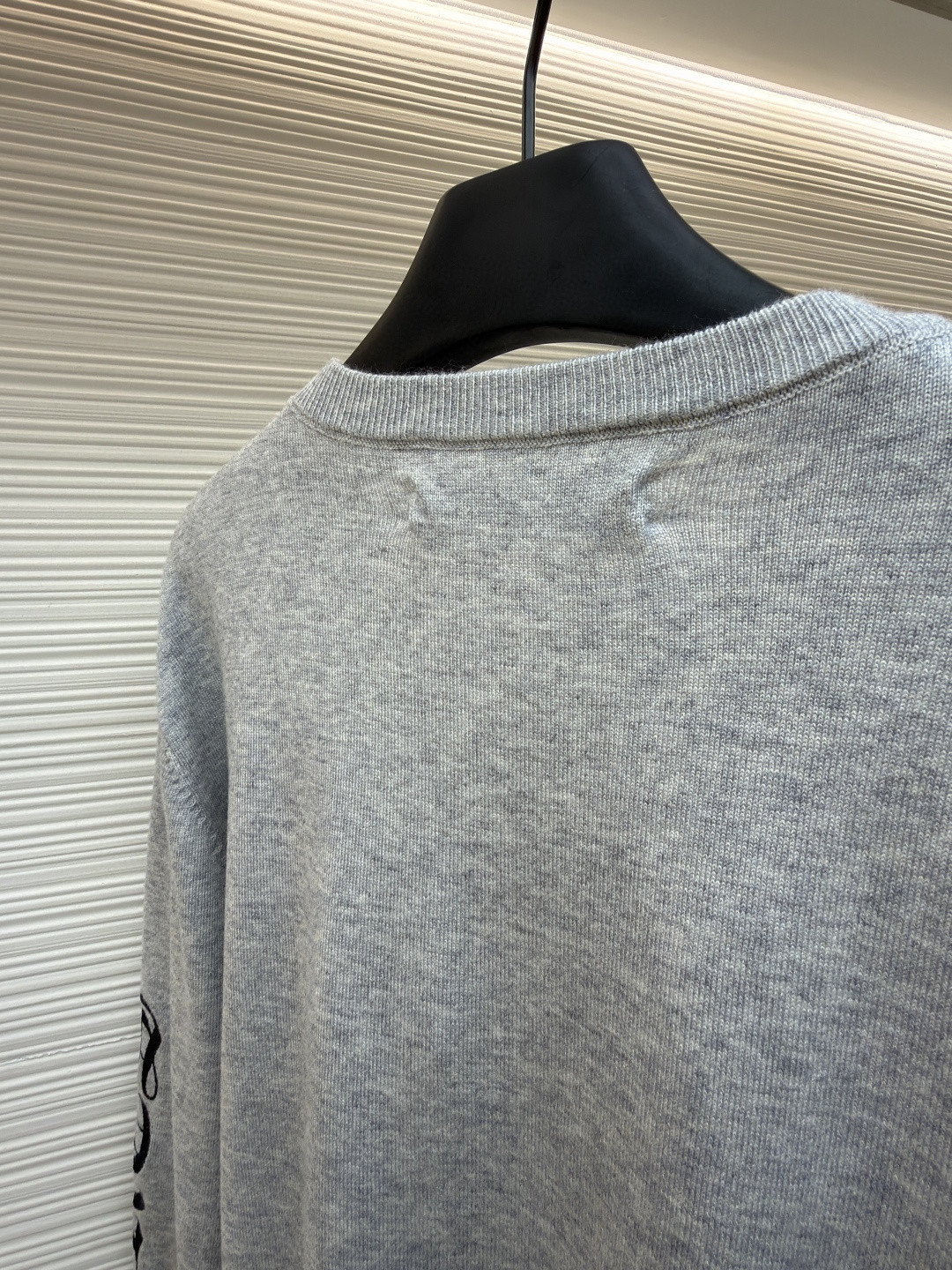 Chrome Hearts 克罗心 卷轴绣花毛衣 针织衫 长袖 灰色 B0 