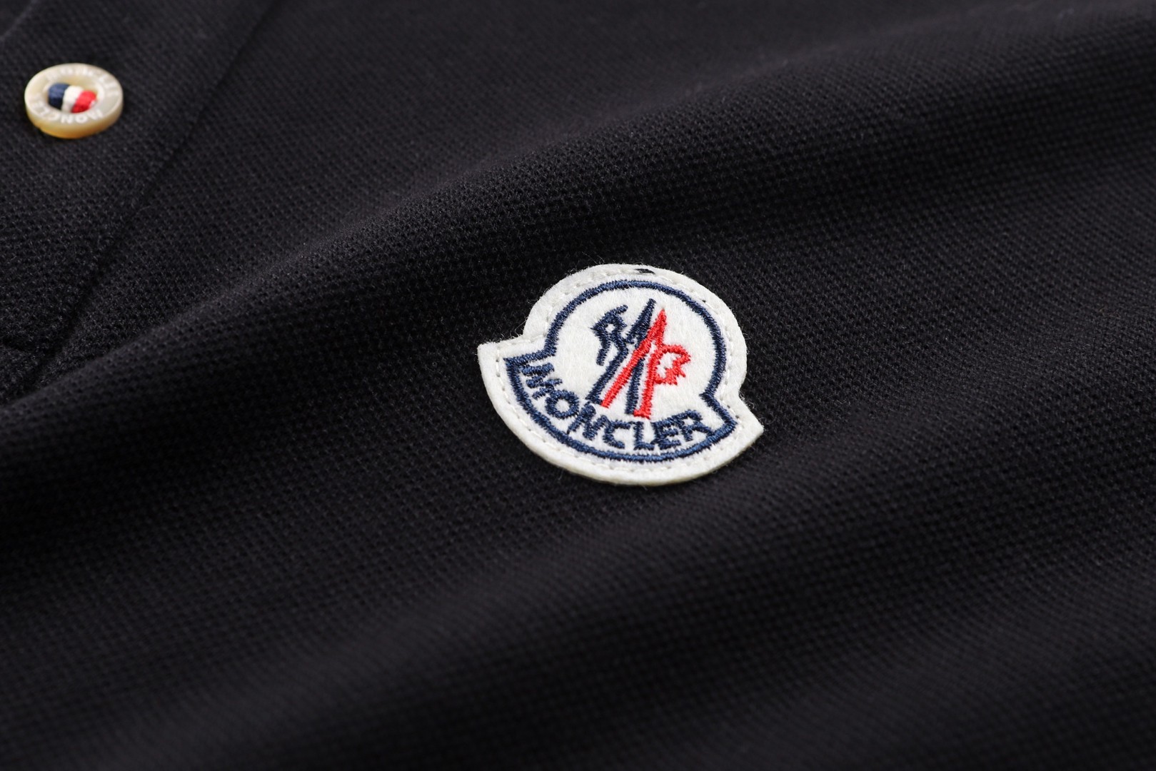 Moncler 蒙口 标识贴片Polo衫 短袖 T恤 夏季 白色 黑色 A0 K10918A0003084556001