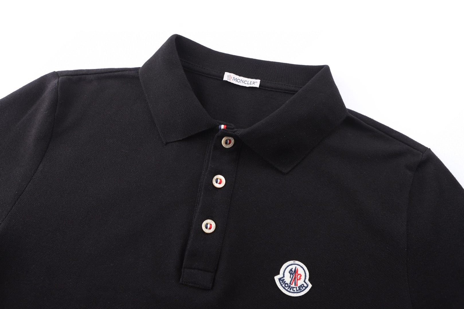 Moncler 蒙口 标识贴片Polo衫 短袖 T恤 夏季 白色 黑色 A0 K10918A0003084556001