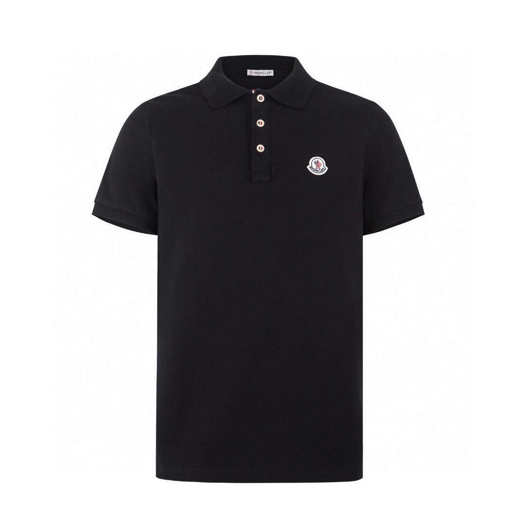 Moncler 蒙口 标识贴片Polo衫 短袖 T恤 夏季 白色 黑色 A0 K10918A0003084556001