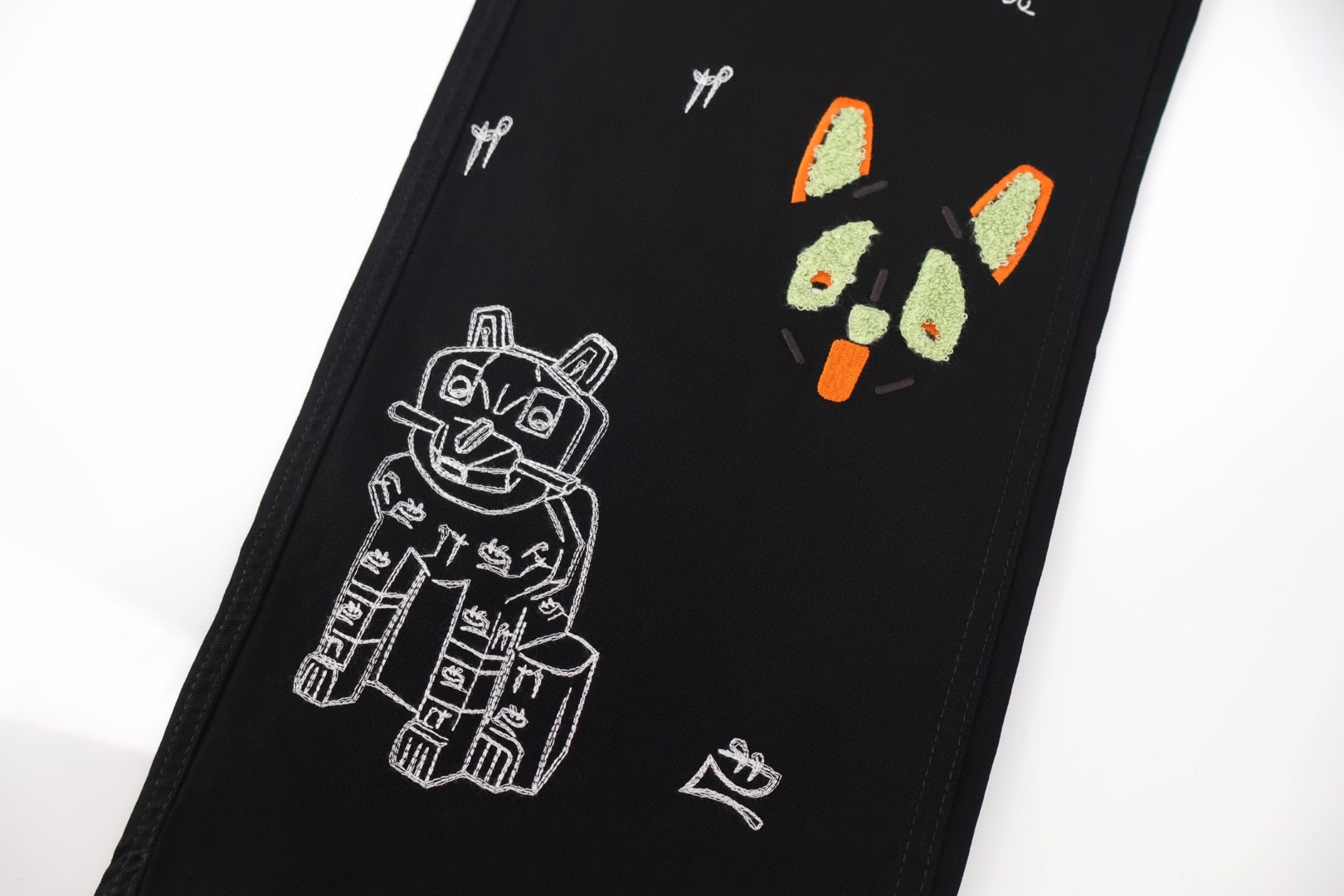 Loewe 罗意威 Louis Wain 联名重工猫咪刺绣牛仔裤 长裤 裤子 黑色 B5 S359Y04XHU-1100