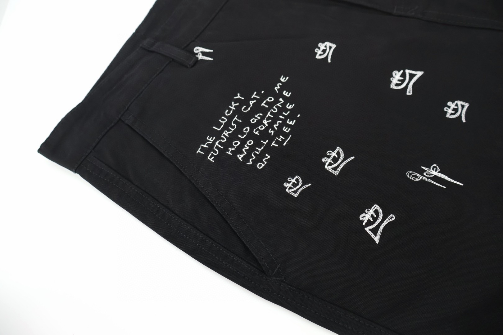 Loewe 罗意威 Louis Wain 联名重工猫咪刺绣牛仔裤 长裤 裤子 黑色 B5 S359Y04XHU-1100