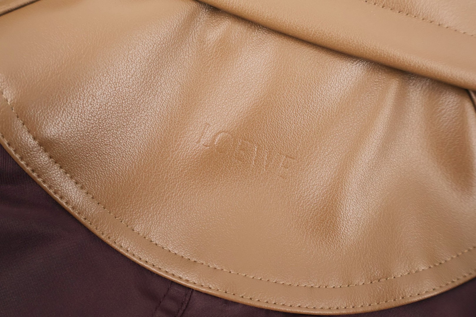 Loewe 罗意威 皮质拼接连帽拉链外套 夹克 长袖 棕色 C0 S359Y03XA3-3100