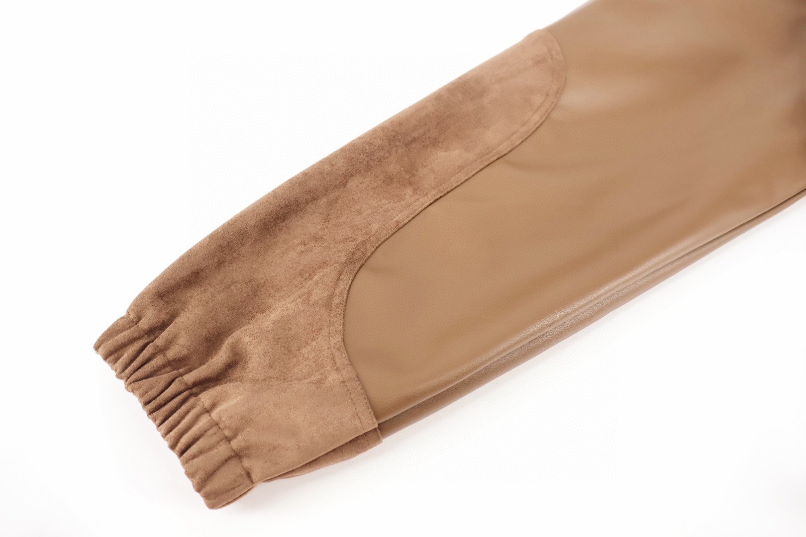 Loewe 罗意威 皮质拼接连帽拉链外套 夹克 长袖 棕色 C0 S359Y03XA3-3100