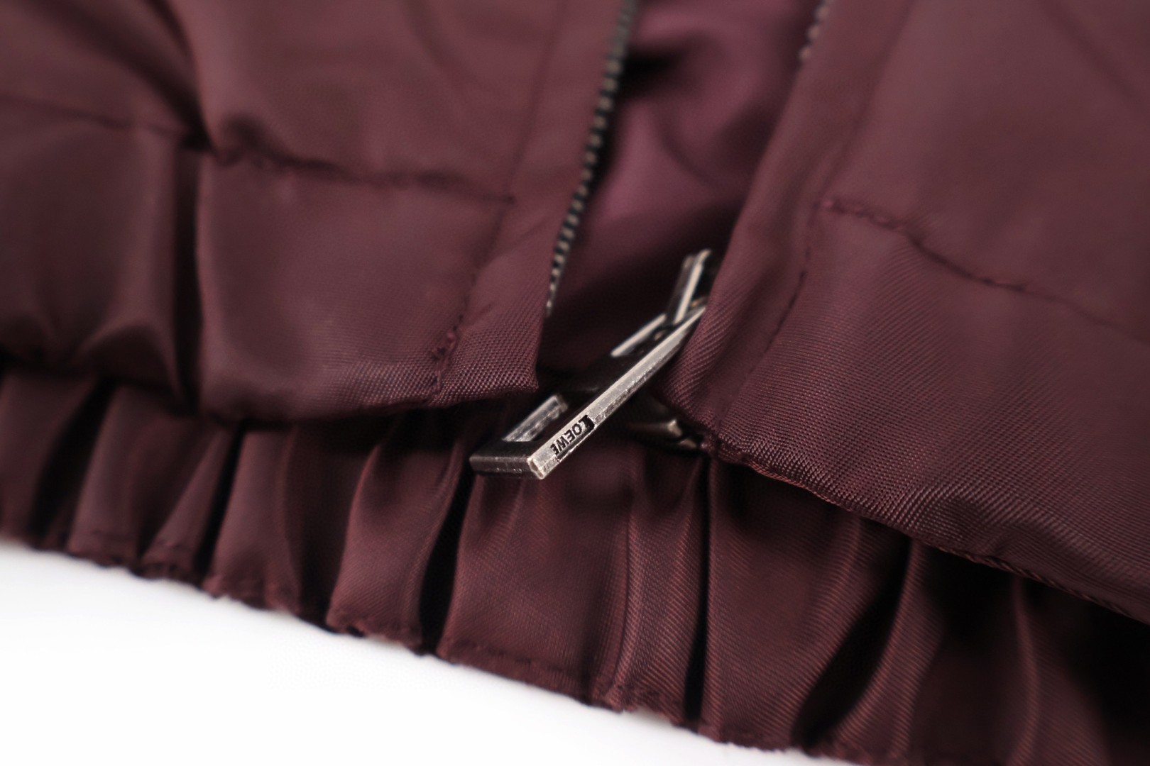 Loewe 罗意威 皮质拼接连帽拉链外套 夹克 长袖 棕色 C0 S359Y03XA3-3100