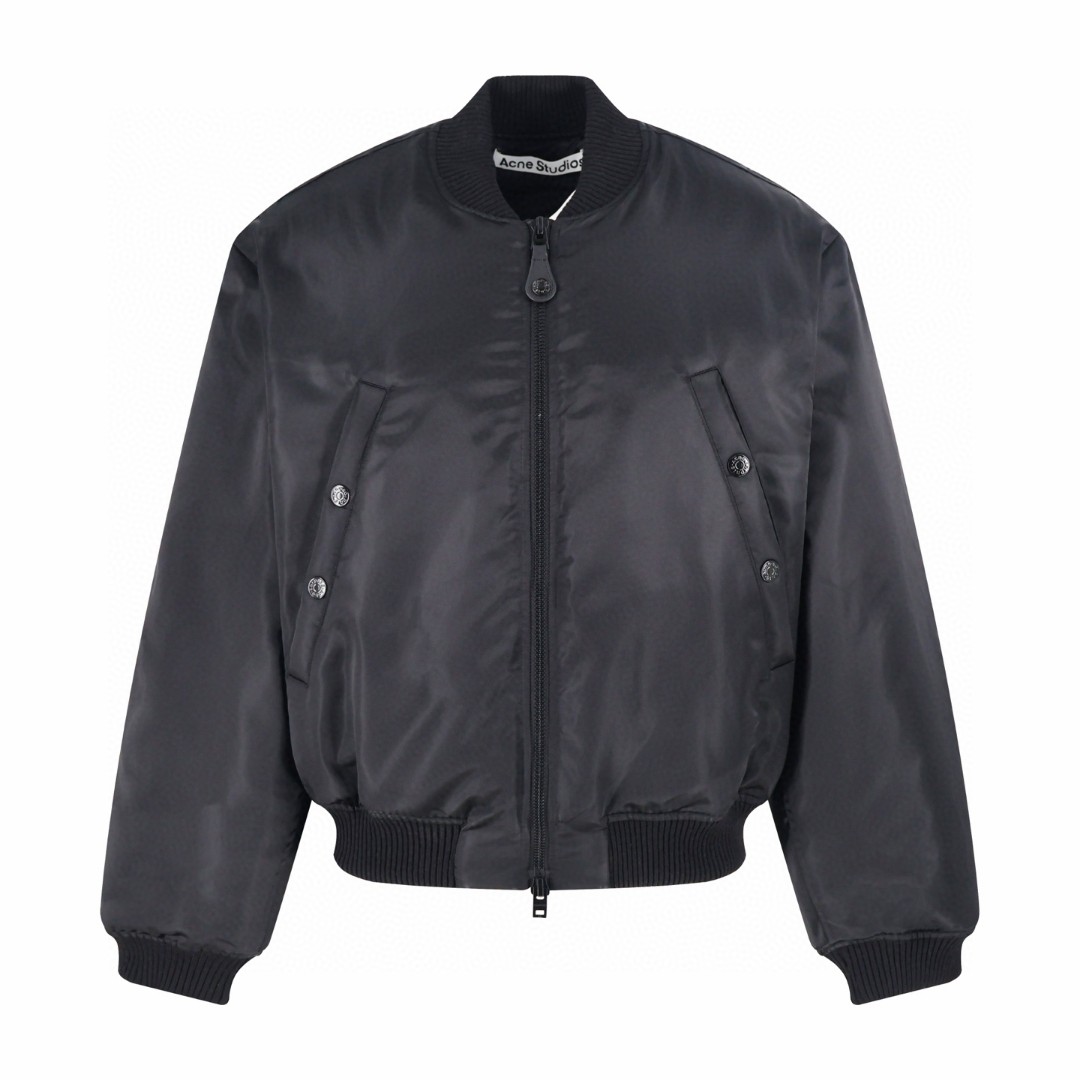 Acne Studios 暗夜飞行棉服 夹克 外套 长袖 黑色 C0 