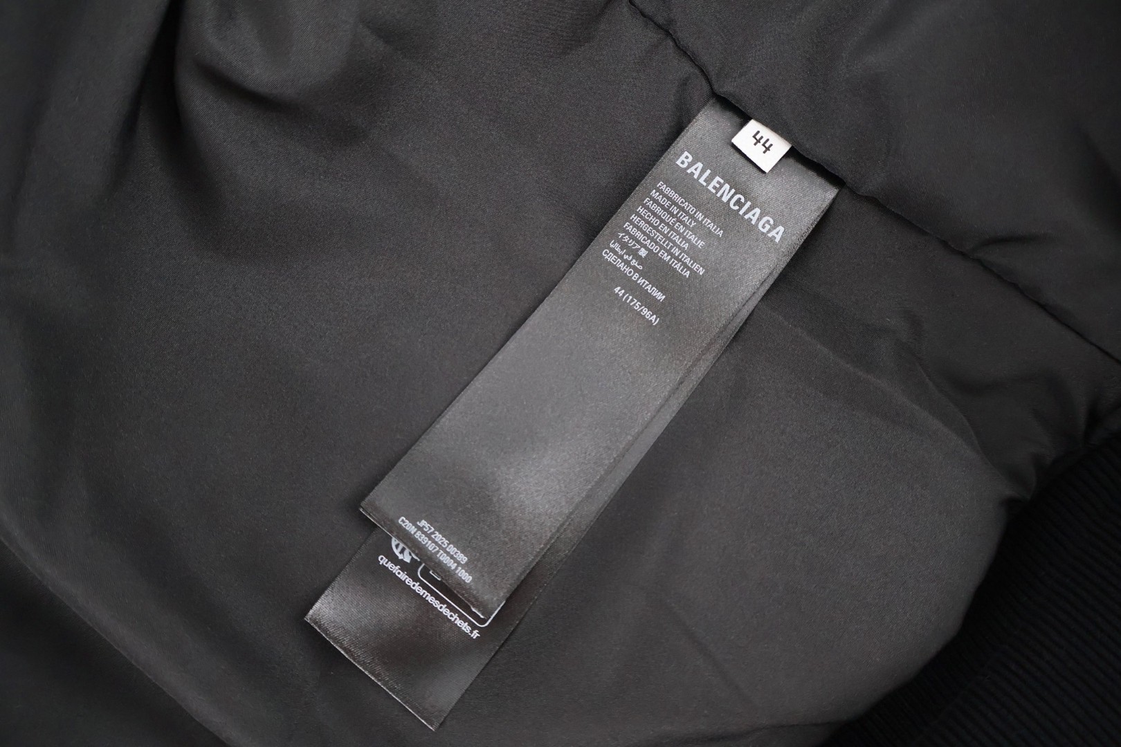 Balenciaga 巴黎世家 兰博基尼联名飞行员夹克 棉服 棒球服 外套 长袖 秋冬 黑色 C0 839107TOO04-1000