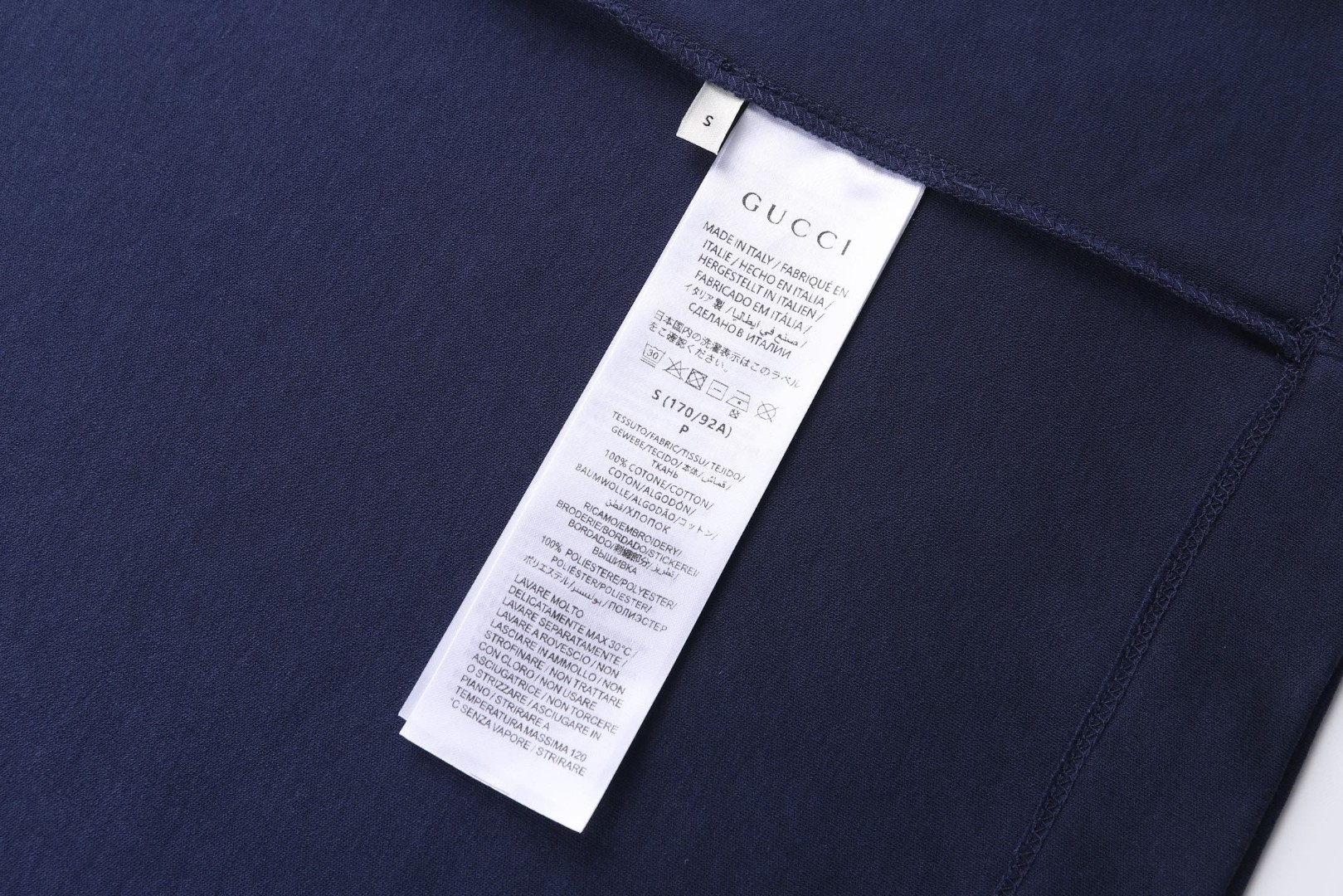 GUCCI 古驰 双G互口刺绣短袖 圆领 T恤 夏季 白色 灰色 蓝色 A0 