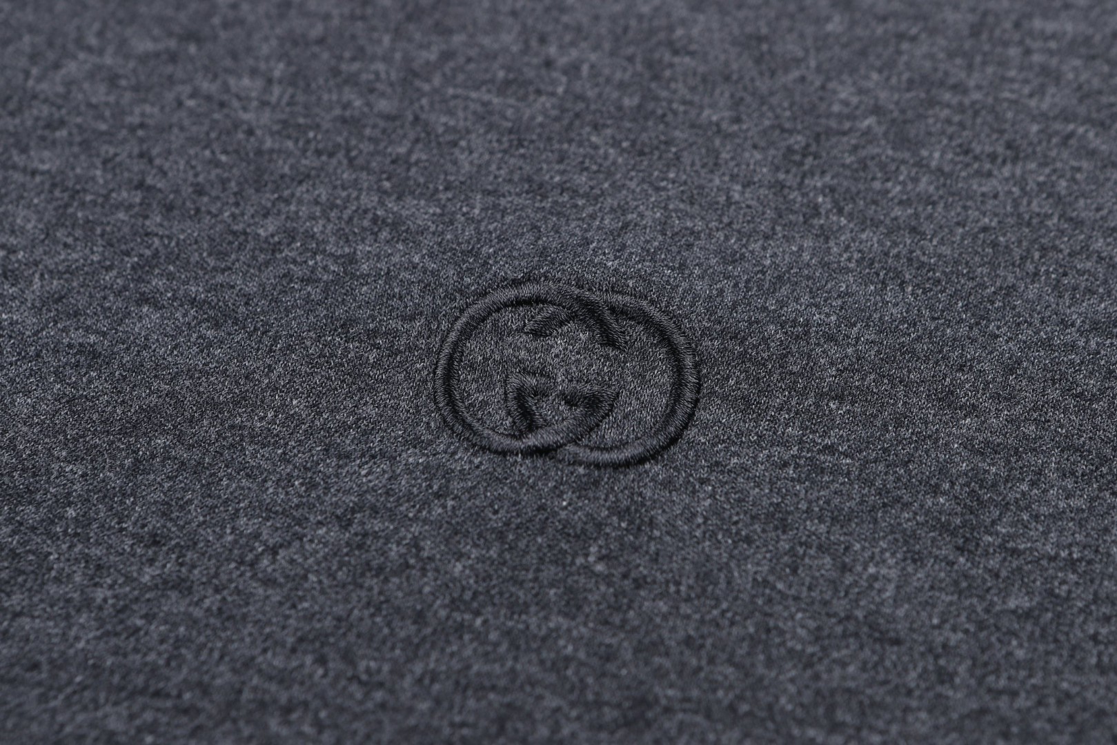 GUCCI 古驰 双G互口刺绣短袖 圆领 T恤 夏季 白色 灰色 蓝色 A0 