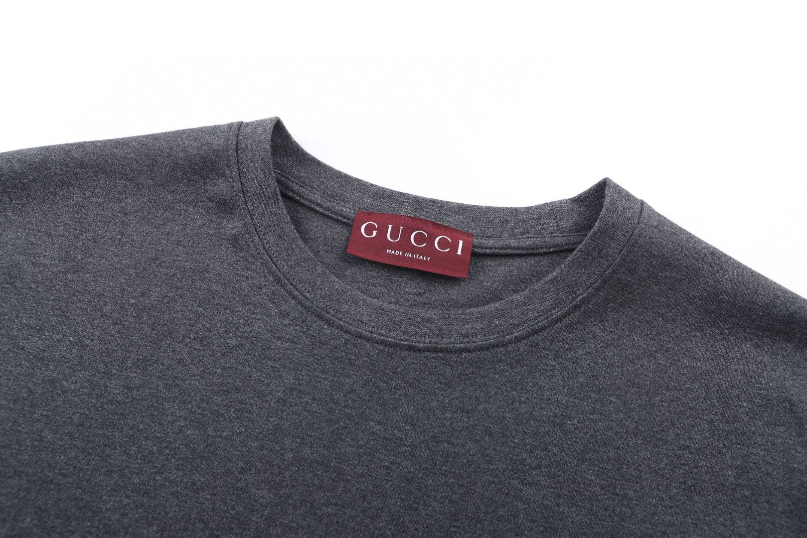 GUCCI 古驰 双G互口刺绣短袖 圆领 T恤 夏季 白色 灰色 蓝色 A0 