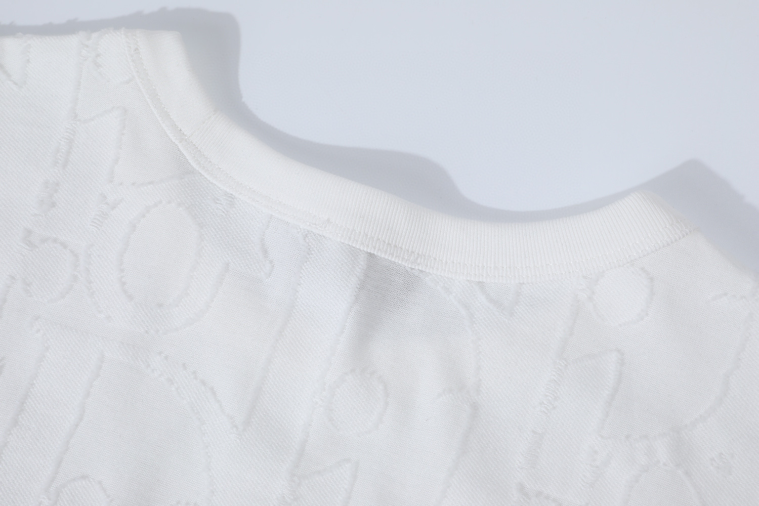 DIOR 迪奥 满印提花logo圆领T恤 短袖 蓝色 白色 A0 593J696U3012-C530